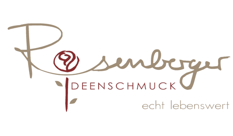Rosenberger Ideenschmuck | Goldschmiede-Meisteratelier, Trauringe · Eheringe Krumbach, Logo Rosenberger Ideenschmuck | Goldschmiede-Meisteratelier, Trauringe · Eheringe Krumbach, Logo