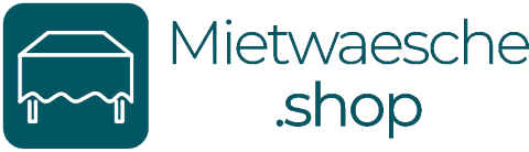 Mietwaesche.shop - Hussen, Tischdecken & mehr, Brautstrauß · Deko · Hussen Augsburg, Logo