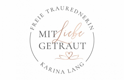 Mit Liebe getraut - Traurednerin Karina Lang, Trauredner · Theologen Ismaning, Logo