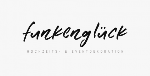 FunkenGlück | Hochzeits- & Eventdekoration, Brautstrauß · Deko · Hussen Bibertal, Logo