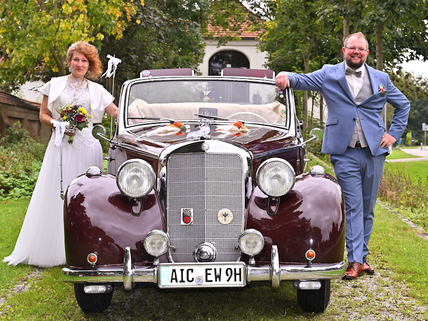 Mercedes Cabriolet, Hochzeitsauto &middot; Kutsche K&uuml;hbach, Kontaktbild
